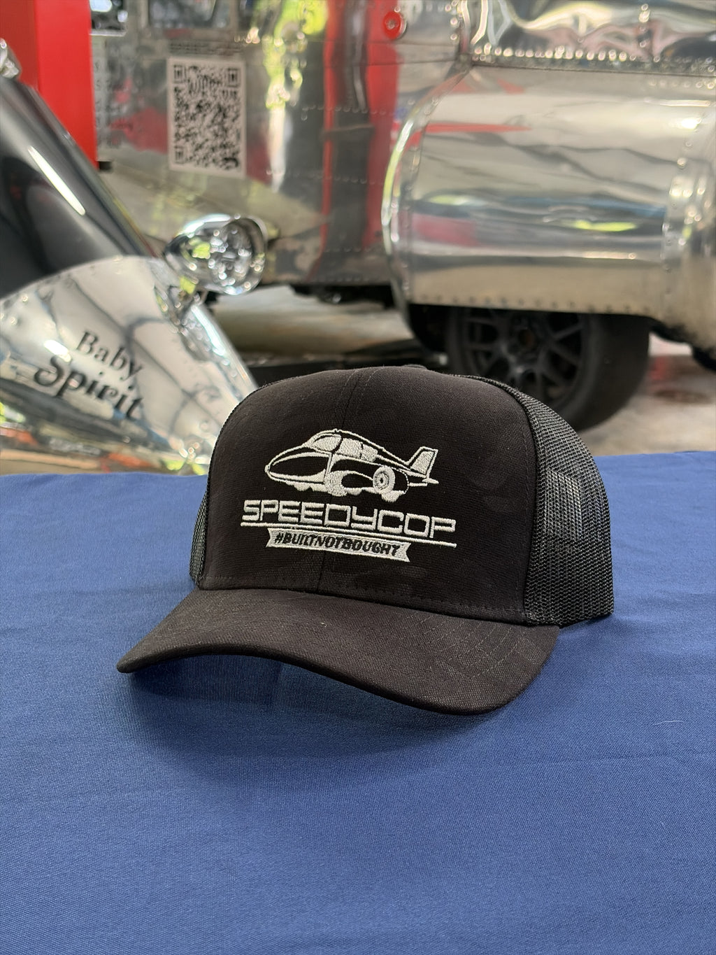 Speedcop Honor Flag Cap - Black Camo w/Grey Embroidery