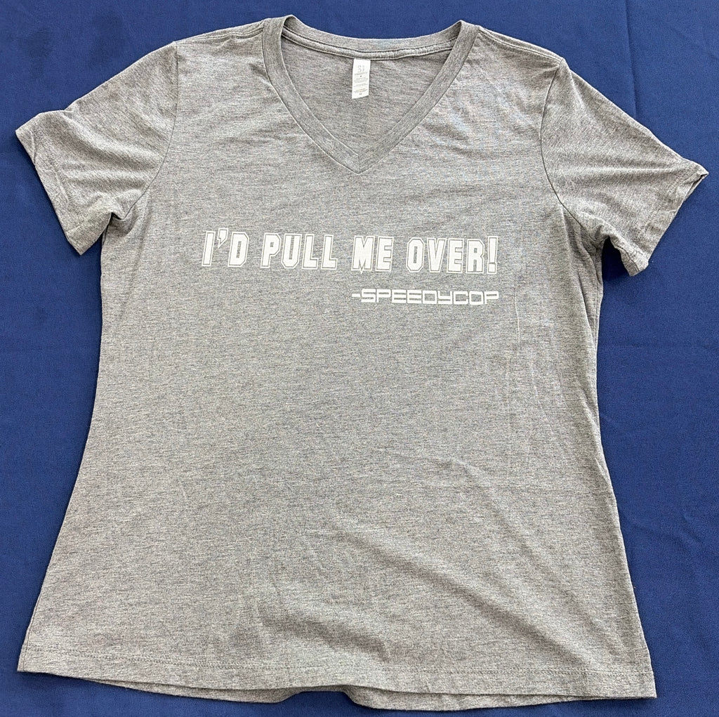 "I'd Pull Me Over"/Spirit of Lemons - Ladies V-Neck T-shirt