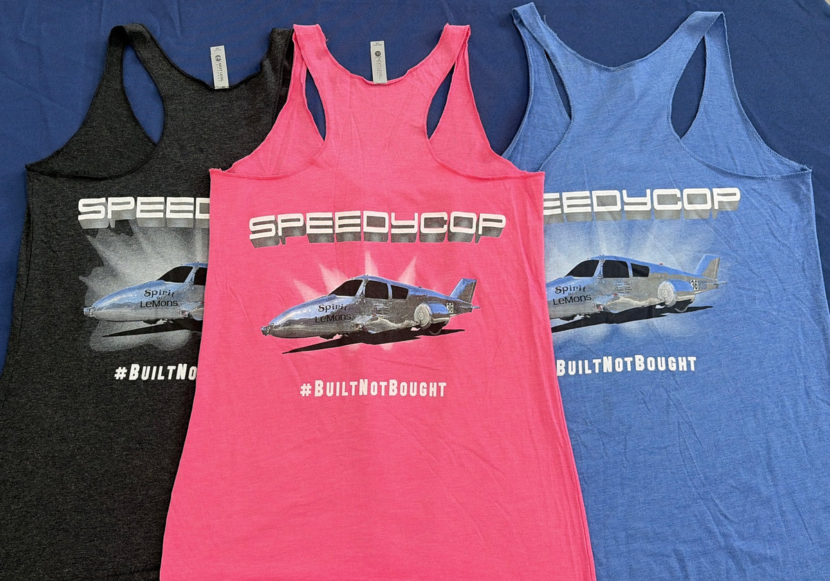 "I'd Pull Me Over"/Spirit of Lemons - Ladies Racerback Tank