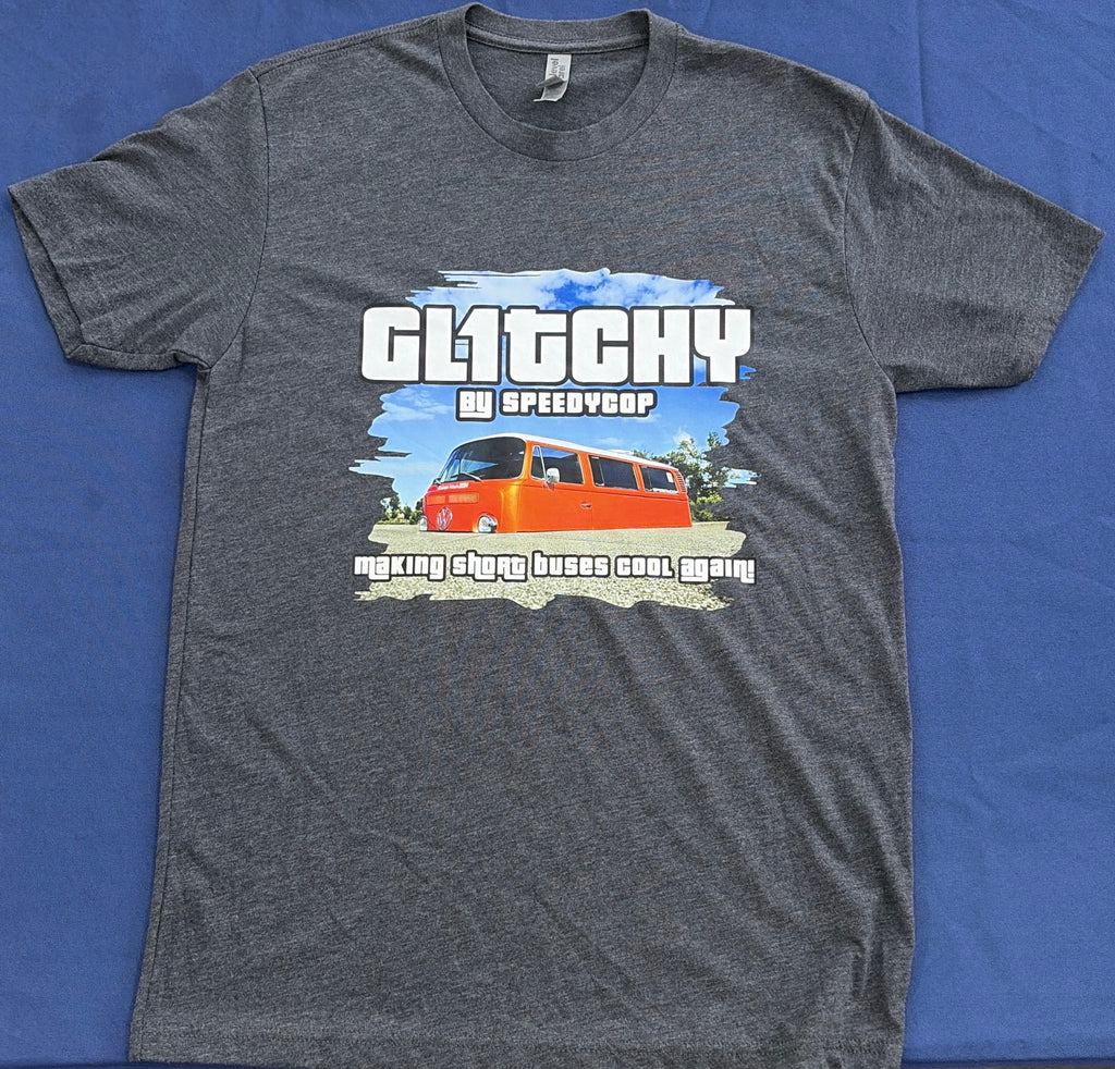 Gl1tchy "making short buses cool again!" - Unisex T-shirt