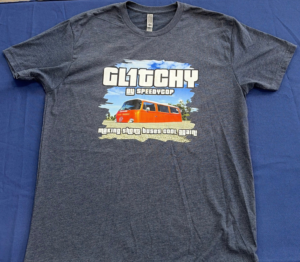 Gl1tchy "making short buses cool again!" - Unisex T-shirt